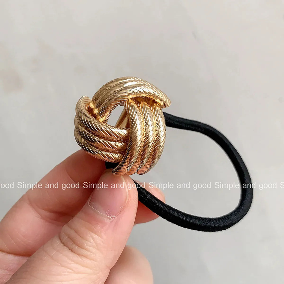 Women'S Simple Style Solid Color Alloy Hair Tie