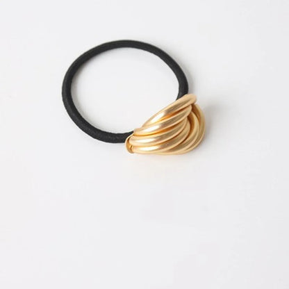 Women'S Simple Style Solid Color Alloy Hair Tie