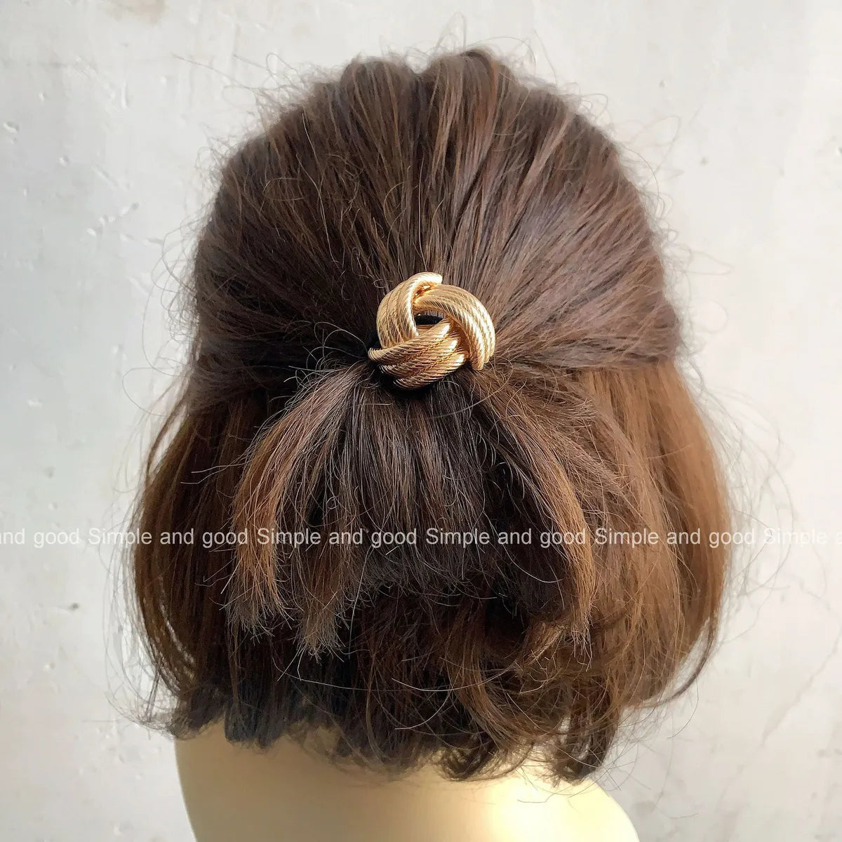 Women'S Simple Style Solid Color Alloy Hair Tie