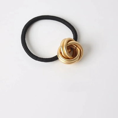 Women'S Simple Style Solid Color Alloy Hair Tie