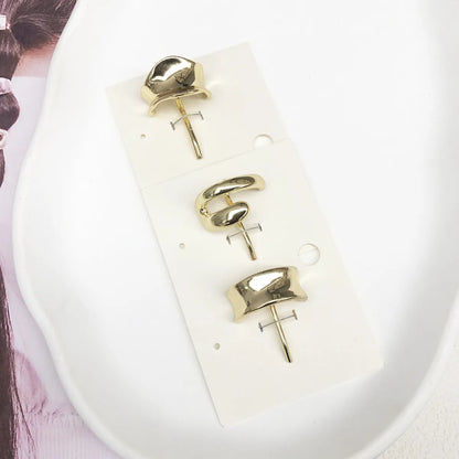 Women'S Simple Style Solid Color Alloy Hollow Out Hair Clip