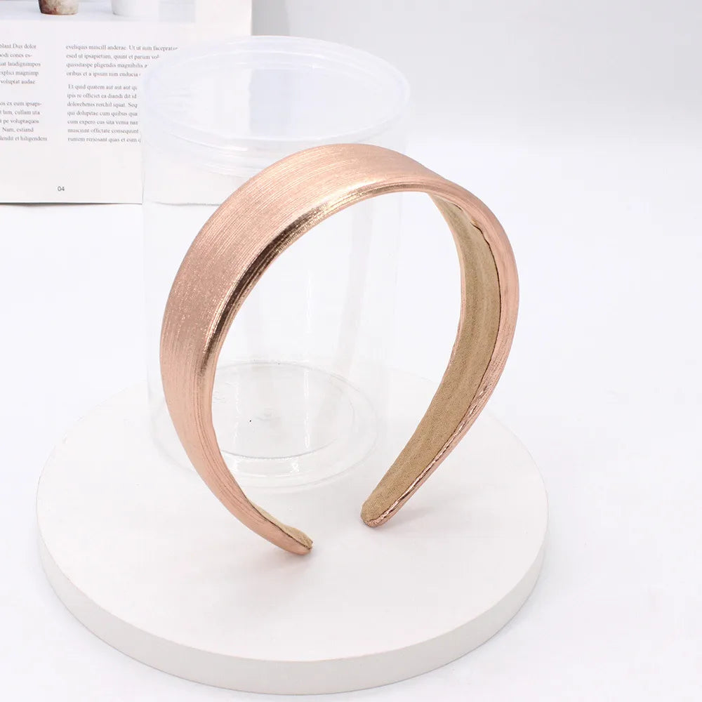 Women'S Simple Style Solid Color Cloth Hair Band