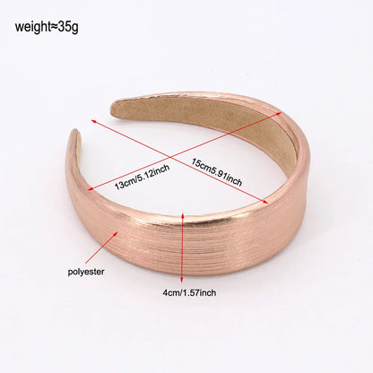 Women'S Simple Style Solid Color Cloth Hair Band