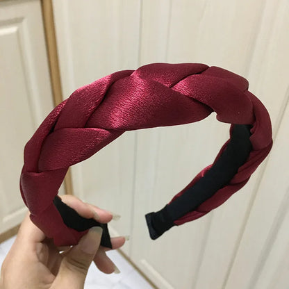 Women'S Simple Style Solid Color Cloth Hair Band