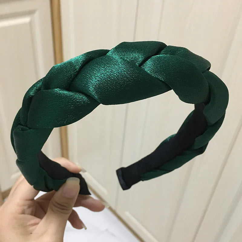 Women'S Simple Style Solid Color Cloth Hair Band