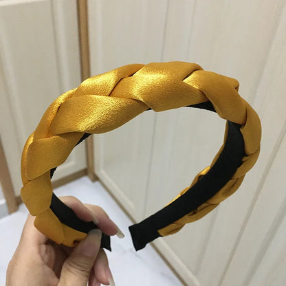 Women'S Simple Style Solid Color Cloth Hair Band