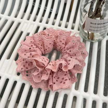 Women'S Simple Style Solid Color Cloth Hair Tie