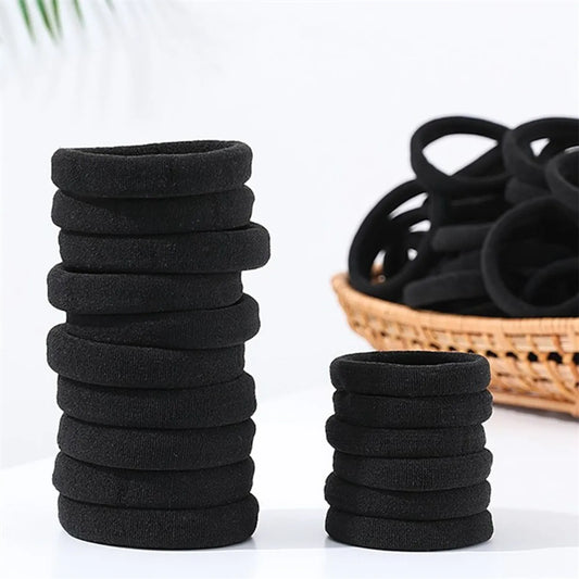 Women'S Simple Style Solid Color Cloth Hair Tie Rubber Band