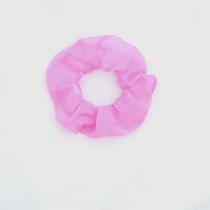 Women'S Simple Style Solid Color Cloth Handmade Hair Tie