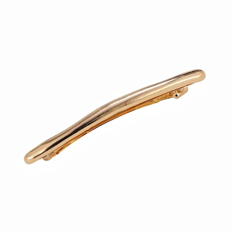 Women'S Simple Style Solid Color Metal Plating Hair Clip