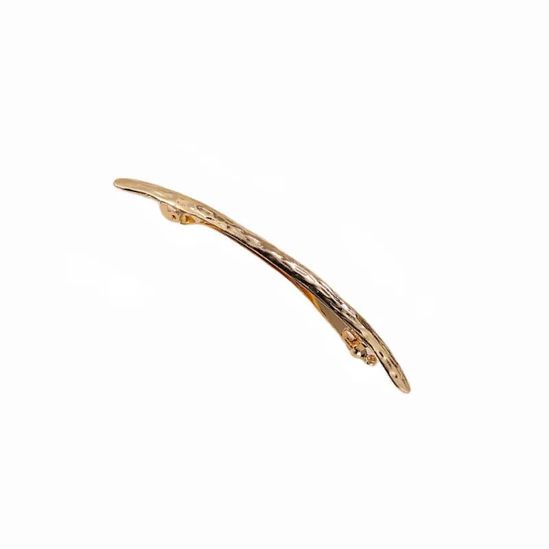 Women'S Simple Style Solid Color Metal Plating Hair Clip