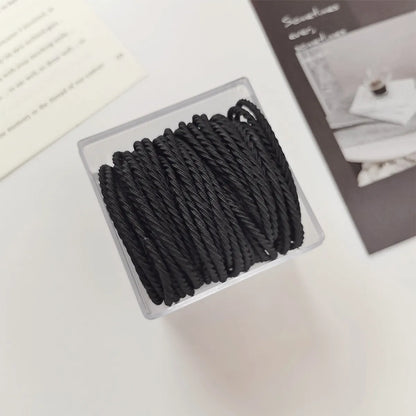 Women'S Simple Style Solid Color Nylon Hair Tie