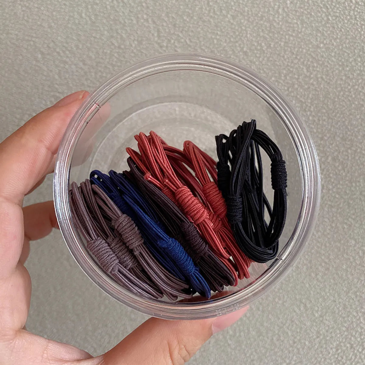 Women'S Simple Style Solid Color Nylon Hair Tie