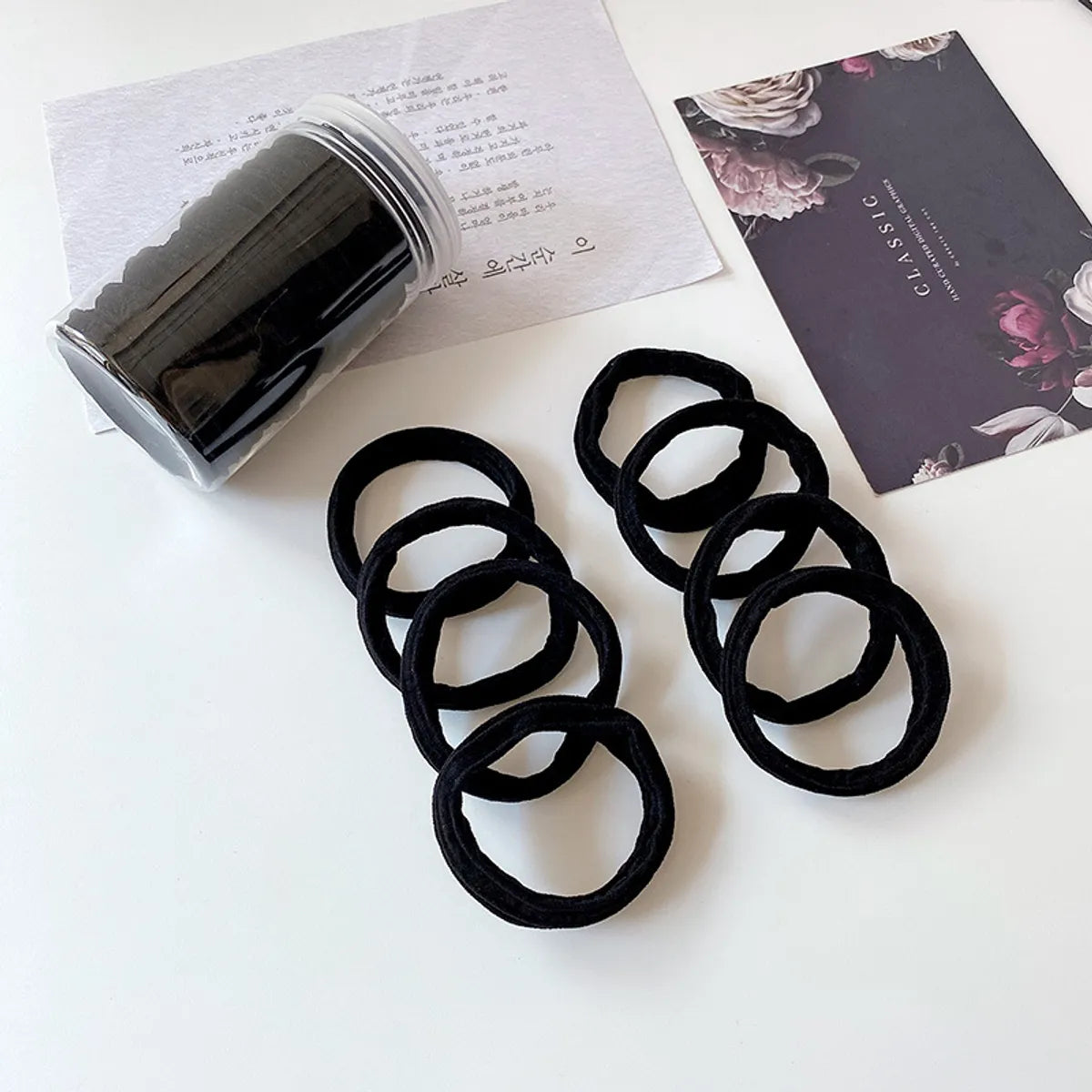 Women'S Simple Style Solid Color Nylon Hair Tie