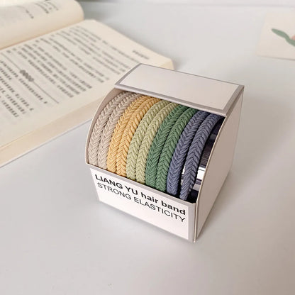 Women'S Simple Style Solid Color Nylon Hair Tie