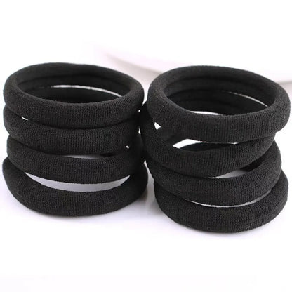 Women'S Simple Style Solid Color Rib-Knit Hair Tie