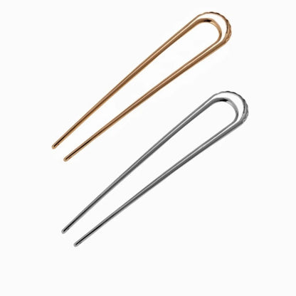 Women'S Simple Style U Shape Alloy Plating Hairpin