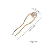 Women'S Simple Style U Shape Artificial Pearl Alloy Plating Hairpin