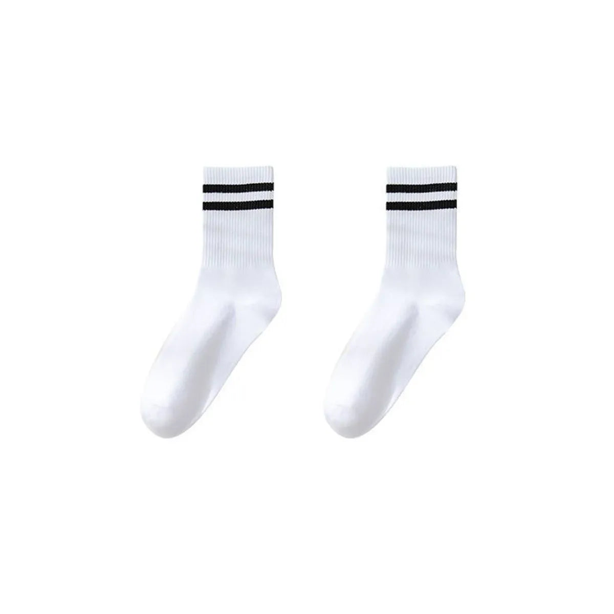 Women'S Sports Solid Color Spandex Polyester Crew Socks A Pair