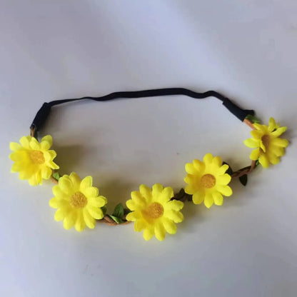 Women'S Streetwear Flower Cloth Hair Band