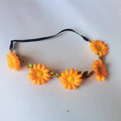 Women'S Streetwear Flower Cloth Hair Band