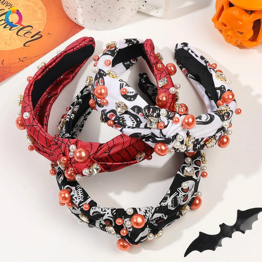 Women'S Streetwear Skull Hair Band