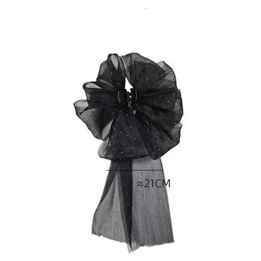 Women'S Sweet Bow Knot Cloth Gauze Tassel Hair Clip Hair Claws