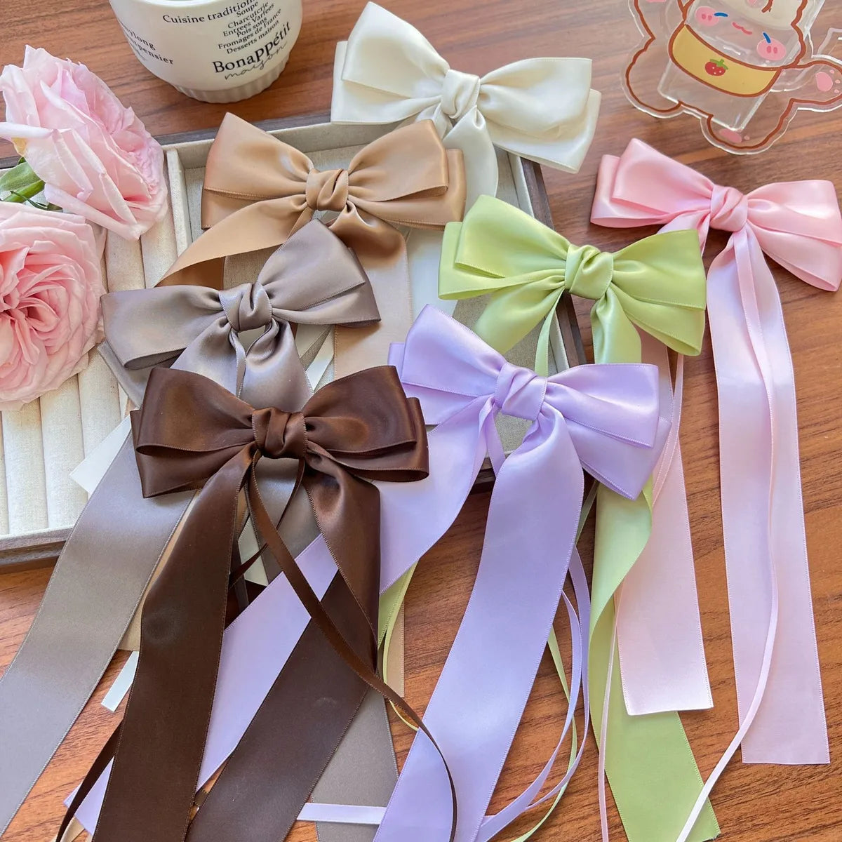 Women'S Sweet Bow Knot Cloth Handmade Hair Clip