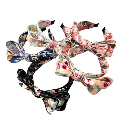 Women'S Sweet Bow Knot Plastic Cloth Hair Band