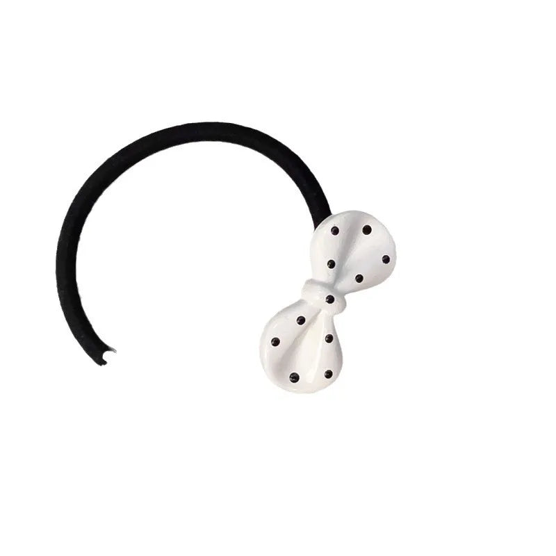 Women'S Sweet Bow Knot Plastic Hair Tie