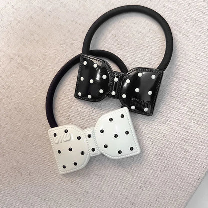 Women'S Sweet Bow Knot Plastic Hair Tie