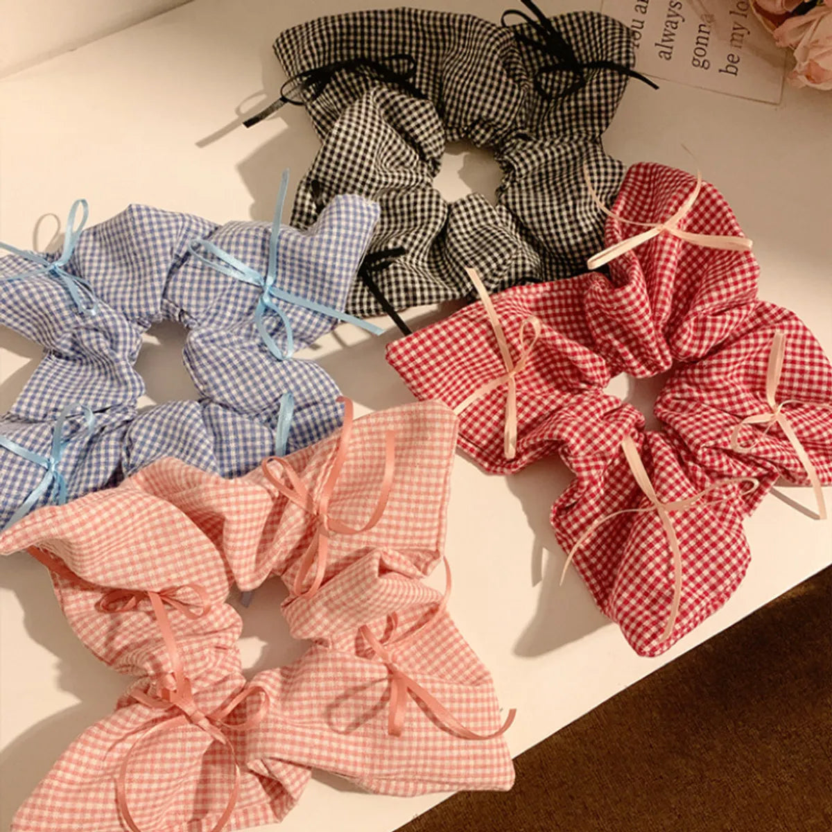 Women'S Sweet Bow Knot Polyester Hair Tie