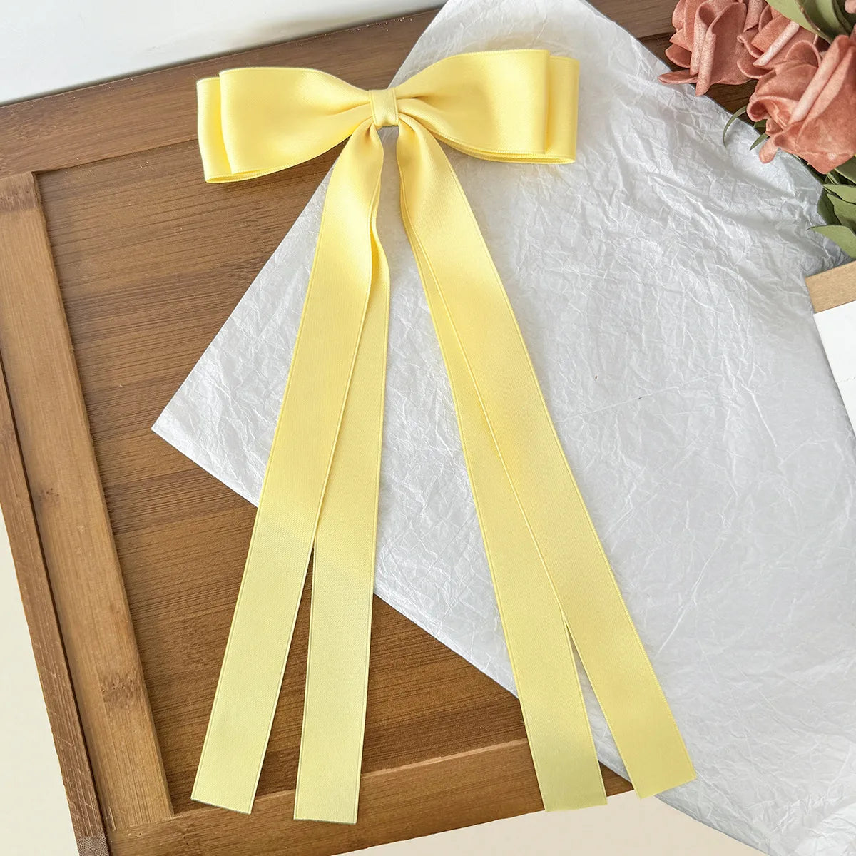 Women'S Sweet Bow Knot Ribbon Hair Clip