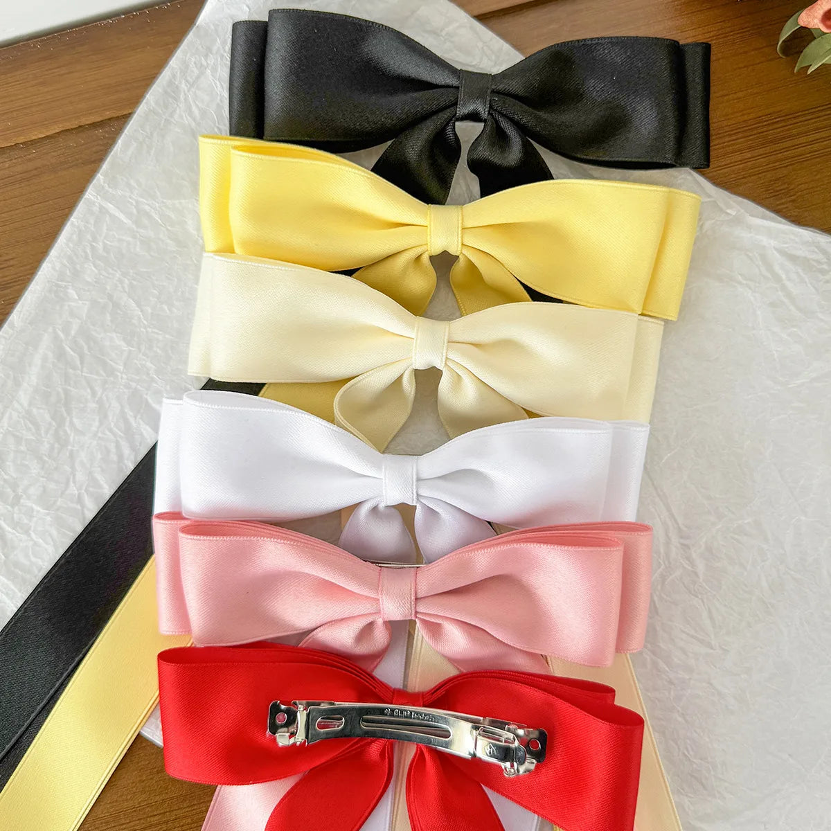 Women'S Sweet Bow Knot Ribbon Hair Clip