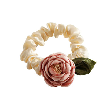 Women'S Sweet Flower Cloth Rubber Band