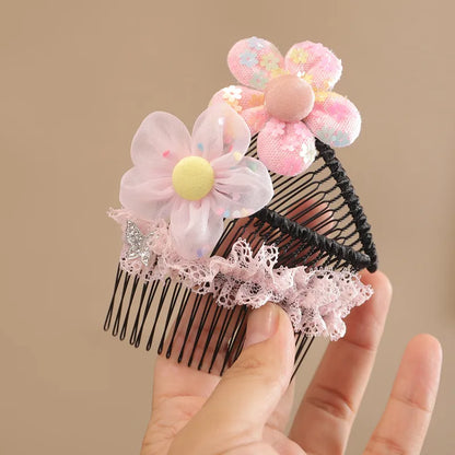 Women'S Sweet Flower Resin Hair Clip