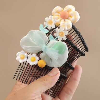 Women'S Sweet Flower Resin Hair Clip