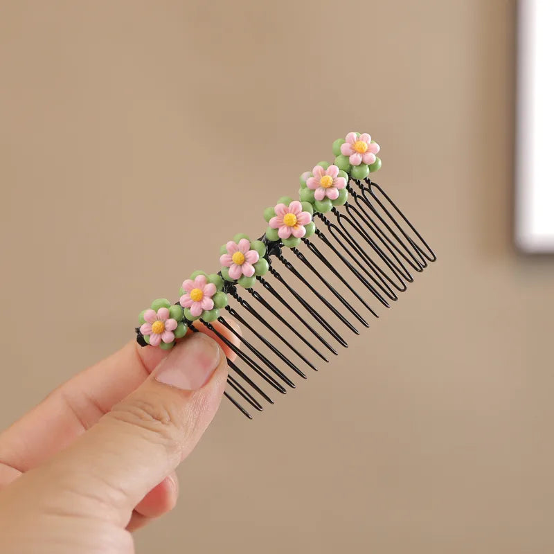 Women'S Sweet Flower Resin Hair Clip