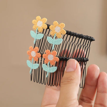 Women'S Sweet Flower Resin Hair Clip