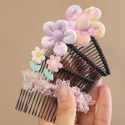 Women'S Sweet Flower Resin Hair Clip