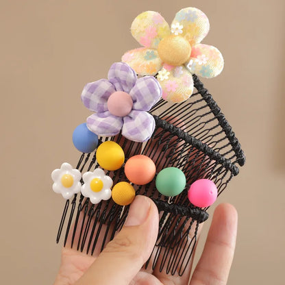 Women'S Sweet Flower Resin Hair Clip