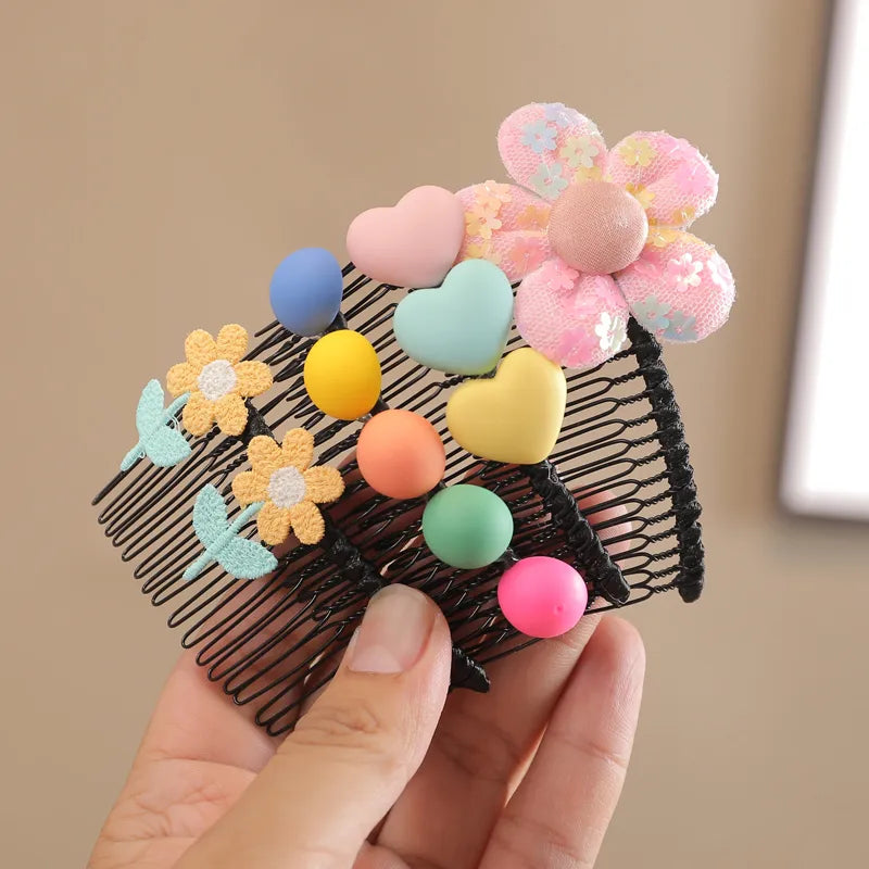 Women'S Sweet Flower Resin Hair Clip