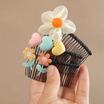 Women'S Sweet Flower Resin Hair Clip