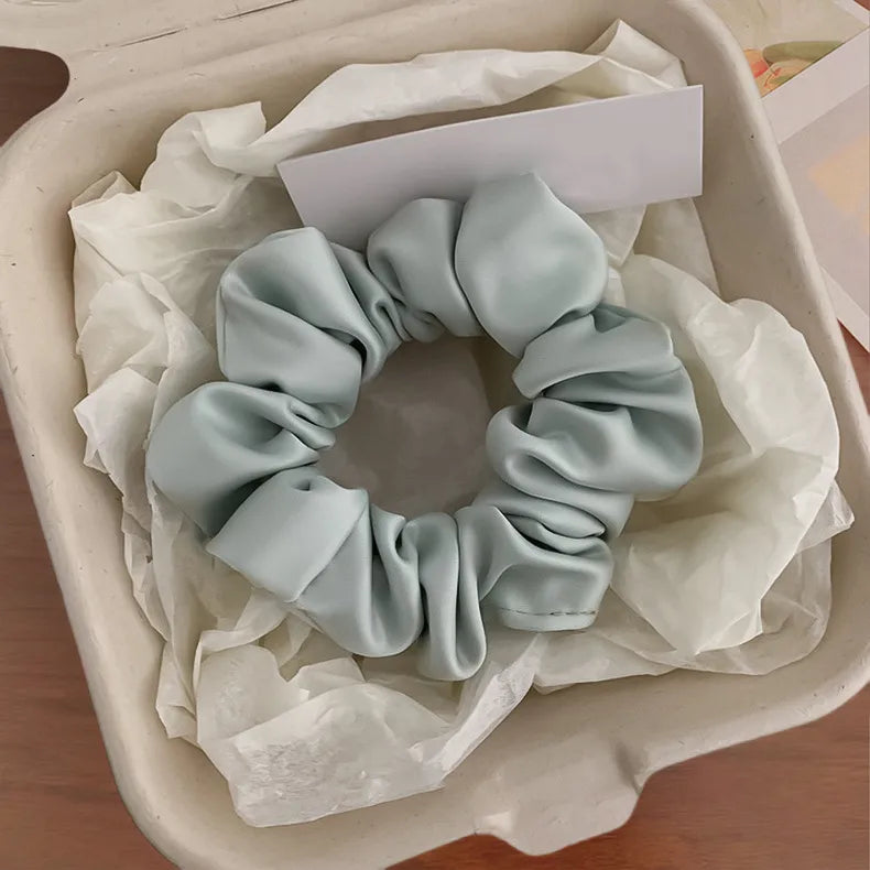 Women'S Sweet IG Style Solid Color Flower Cloth Hair Tie