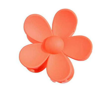 Women'S Sweet Korean Style Flower Plastic Stoving Varnish Hair Claws