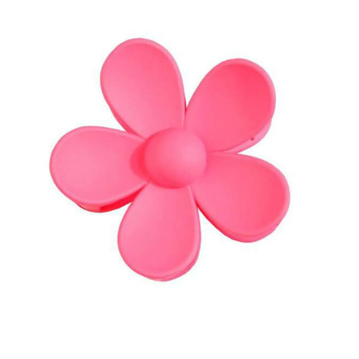 Women'S Sweet Korean Style Flower Plastic Stoving Varnish Hair Claws