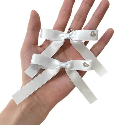 Women'S Sweet Simple Style Bow Knot Cloth Hair Clip