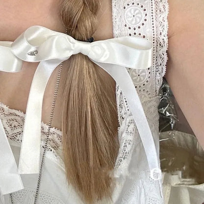 Women'S Sweet Simple Style Bow Knot Cloth Hair Clip