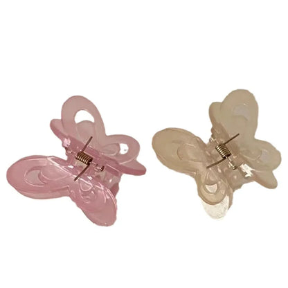 Women'S Sweet Simple Style Butterfly Arylic Hair Claws