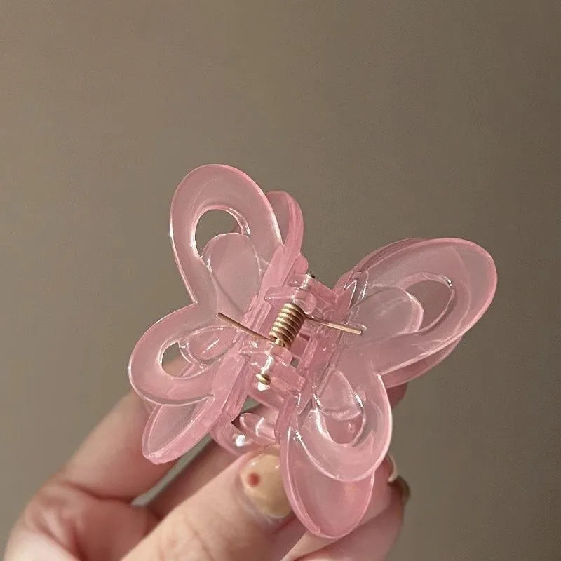 Women'S Sweet Simple Style Butterfly Arylic Hair Claws